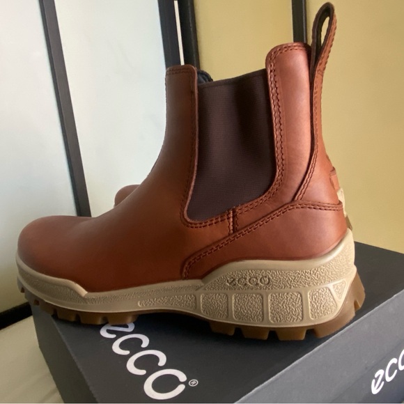 Ecco Women's Shape Sculpted Motion 35 Slouchy Knee-high Boot, NWT 8.5 Rust-Brown - Picture 4 of 5